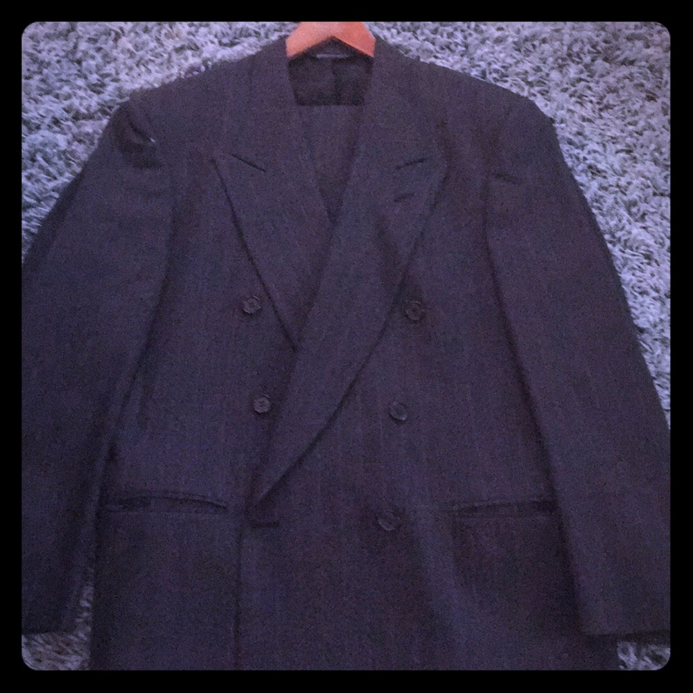 Men’s pin stripe suit